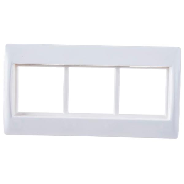 Ramă pentru priză și întrerupătoar IEK CKK-40D-RSU6-075-K01 White / 3 photo 2 Ramă pentru priză și întrerupătoar IEK CKK-40D-RSU6-075-K01 White / 3 photo 2