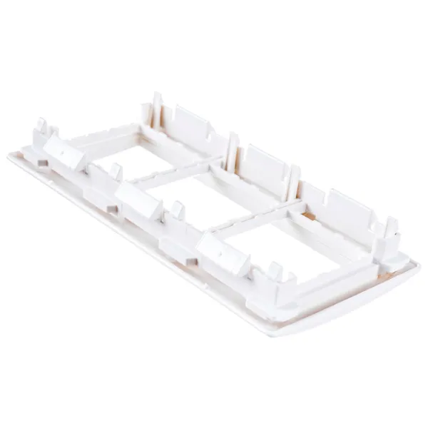 Ramă pentru priză și întrerupătoar IEK CKK-40D-RSU6-075-K01 White / 3 photo 3 Ramă pentru priză și întrerupătoar IEK CKK-40D-RSU6-075-K01 White / 3 photo 3