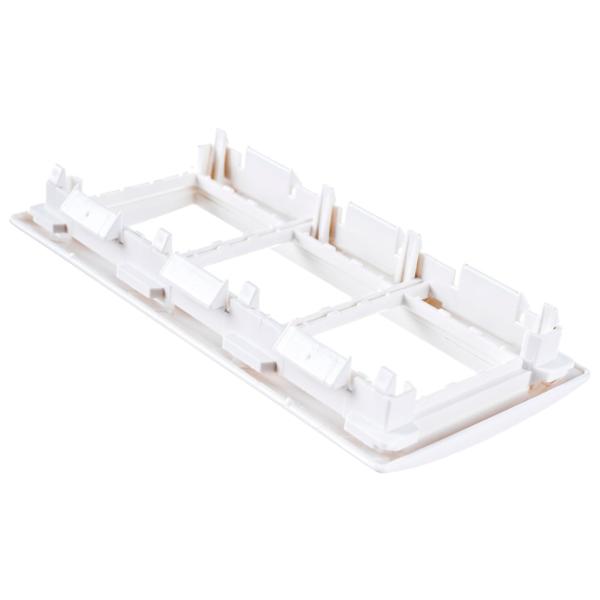 Ramă pentru priză și întrerupătoar IEK CKK-40D-RSU6-075-K01 White / 3 photo 3 Ramă pentru priză și întrerupătoar IEK CKK-40D-RSU6-075-K01 White / 3 photo 3