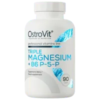 Витамины и минералы OstroVit Triple Magnesium + B6 P-5-P (5903246229219) 90 капсул