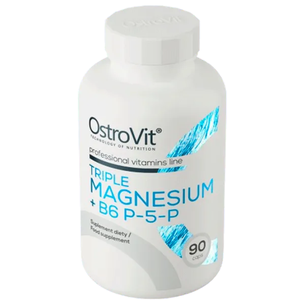 Vitamine și minerale OstroVit Triple Magnesium + B6 P-5-P (5903246229219) 90 capsule photo 2 Vitamine și minerale OstroVit Triple Magnesium + B6 P-5-P (5903246229219) 90 capsule photo 2