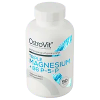 Vitamine și minerale OstroVit Triple Magnesium + B6 P-5-P (5903246229219) 90 capsule photo 2