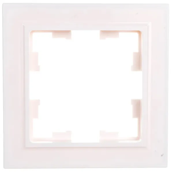 Ramă pentru priză și întrerupătoar IEK BR-M12-44-K01 White / 1 photo 1 Ramă pentru priză și întrerupătoar IEK BR-M12-44-K01 White / 1 photo 1
