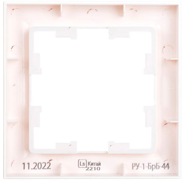 Ramă pentru priză și întrerupătoar IEK BR-M12-44-K01 White / 1 photo 2 Ramă pentru priză și întrerupătoar IEK BR-M12-44-K01 White / 1 photo 2