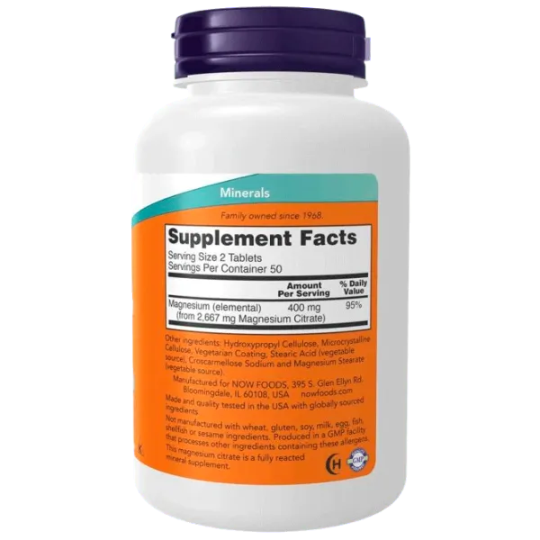 Витамины и минералы Now Foods Magnesium Citrate (733739012906) 100 photo 2 Витамины и минералы Now Foods Magnesium Citrate (733739012906) 100 photo 2