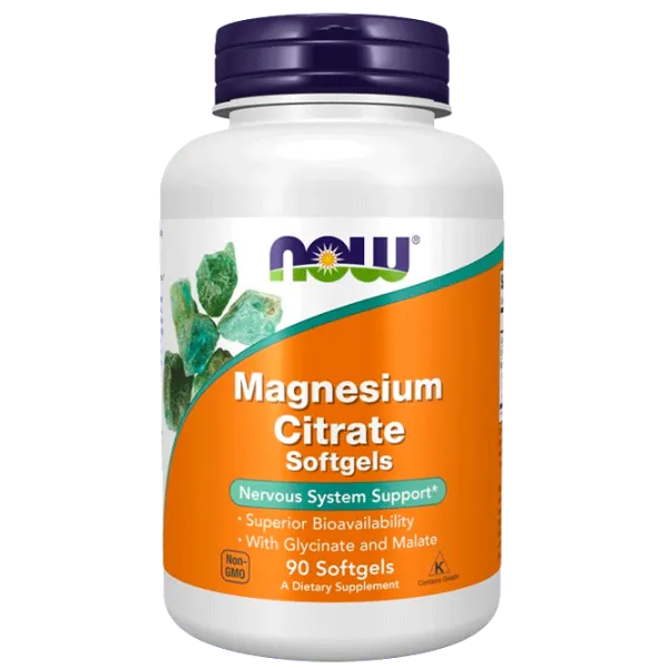 Витамины и минералы Now Foods Magnesium Citrate (733739012975) 90 капсул photo 1