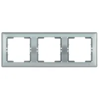 Ramă pentru priză și întrerupătoar IEK EMB30-K23 Silver / 3