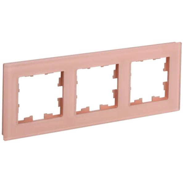 Ramă pentru priză și întrerupătoar IEK BR-M32-G-31-K96 Peach matte / 3 photo 1 Ramă pentru priză și întrerupătoar IEK BR-M32-G-31-K96 Peach matte / 3 photo 1
