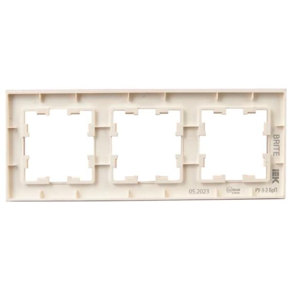 Ramă pentru priză și întrerupătoar IEK BR-M32-G-31-K96 Peach matte / 3 photo 2 Ramă pentru priză și întrerupătoar IEK BR-M32-G-31-K96 Peach matte / 3 photo 2