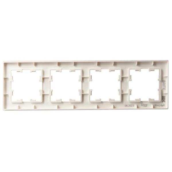 Ramă pentru priză și întrerupătoar IEK BR-M42-G-31-K96 Peach matte / 4 photo 2 Ramă pentru priză și întrerupătoar IEK BR-M42-G-31-K96 Peach matte / 4 photo 2