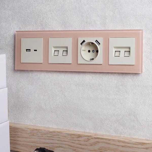 Ramă pentru priză și întrerupătoar IEK BR-M42-G-31-K96 Peach matte / 4 photo 3 Ramă pentru priză și întrerupătoar IEK BR-M42-G-31-K96 Peach matte / 4 photo 3