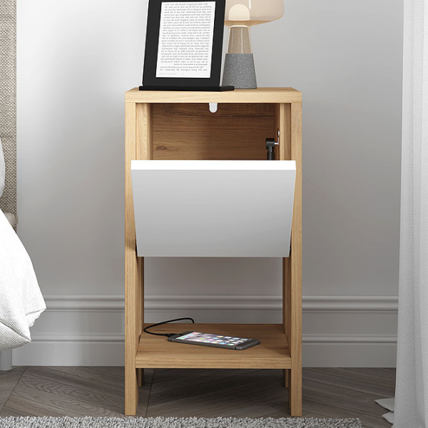 Тумбочки Showdeko EMA SAPPHIRE  55 x 30 x 30см / ЛДСП / Oak photo 2 Тумбочки Showdeko EMA SAPPHIRE  55 x 30 x 30см / ЛДСП / Oak photo 2