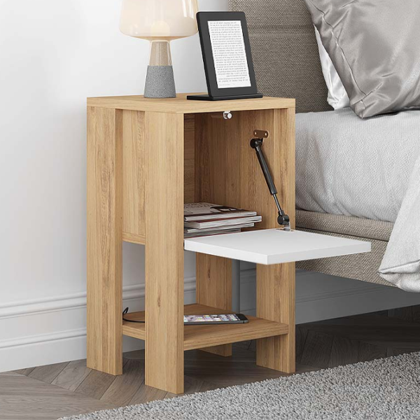 Тумбочки Showdeko EMA SAPPHIRE  55 x 30 x 30см / ЛДСП / Oak photo 3 Тумбочки Showdeko EMA SAPPHIRE  55 x 30 x 30см / ЛДСП / Oak photo 3
