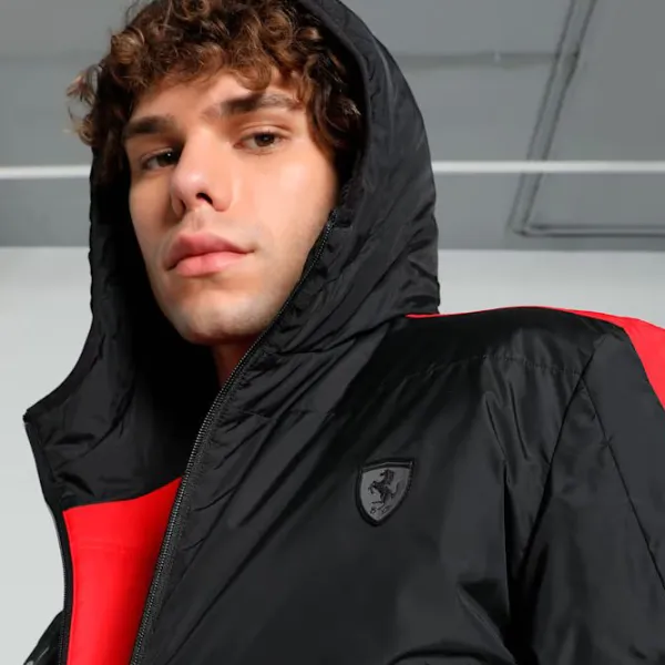 Scurtă pentru bărbați Puma Ferrari Style Reversible Padded Demisezon / Black photo 3 Scurtă pentru bărbați Puma Ferrari Style Reversible Padded Demisezon / Black photo 3