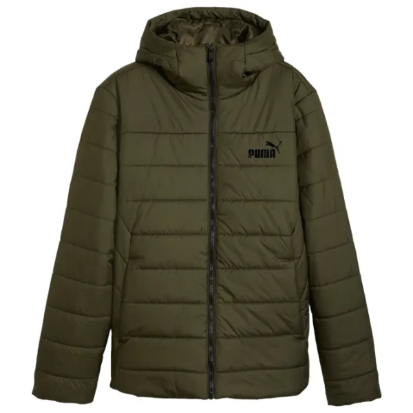 Scurtă pentru bărbați Puma Ess Hooded Padded Jacket Demisezon / Olive photo 1