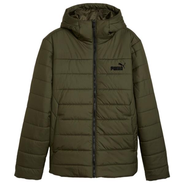 Scurtă pentru bărbați Puma Ess Hooded Padded Jacket Demisezon / Olive photo 1