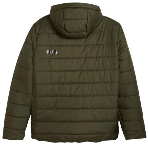 Scurtă pentru bărbați Puma Ess Hooded Padded Jacket Demisezon / Olive photo 2