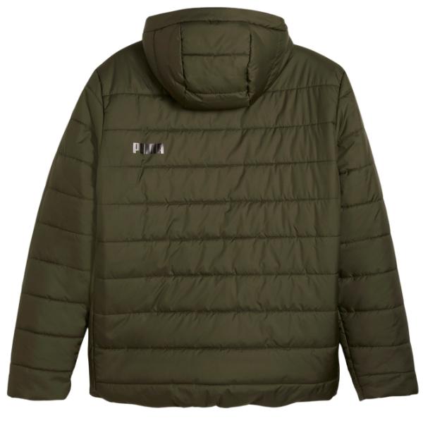 Scurtă pentru bărbați Puma Ess Hooded Padded Jacket Demisezon / Olive photo 2