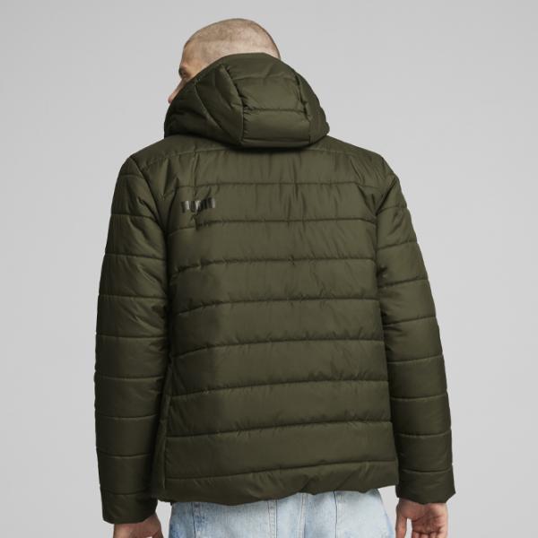 Scurtă pentru bărbați Puma Ess Hooded Padded Jacket Demisezon / Olive photo 3