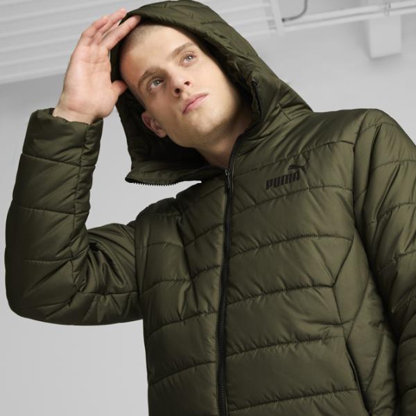 Scurtă pentru bărbați Puma Ess Hooded Padded Jacket Demisezon / Olive photo 5