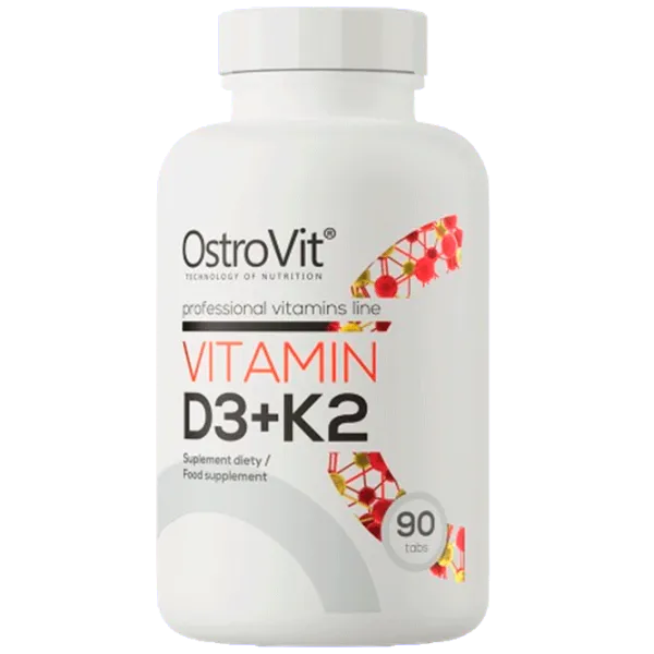 Витамины и минералы OstroVit Vitamin D3 + K2 (5902232611960) 90 photo 1