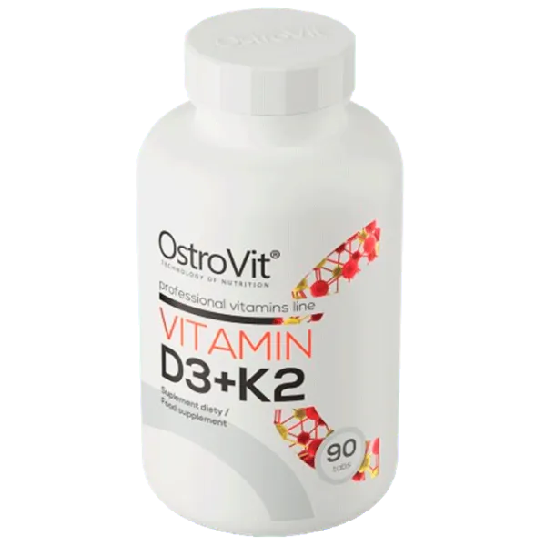 Витамины и минералы OstroVit Vitamin D3 + K2 (5902232611960) 90 photo 2