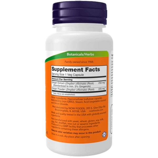 Vitamine și minerale Now Foods Ginger Root Extract (733739046895) 90 capsule photo 2 Vitamine și minerale Now Foods Ginger Root Extract (733739046895) 90 capsule photo 2