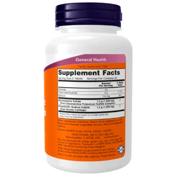 Vitamine și minerale Now Foods Glucosamine & Chondroitin (733739032423) 60 photo 2 Vitamine și minerale Now Foods Glucosamine & Chondroitin (733739032423) 60 photo 2