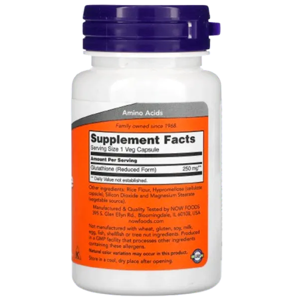 Витамины и минералы Now Foods GLUTATHIONE (733739000965) 60 photo 2 Витамины и минералы Now Foods GLUTATHIONE (733739000965) 60 photo 2