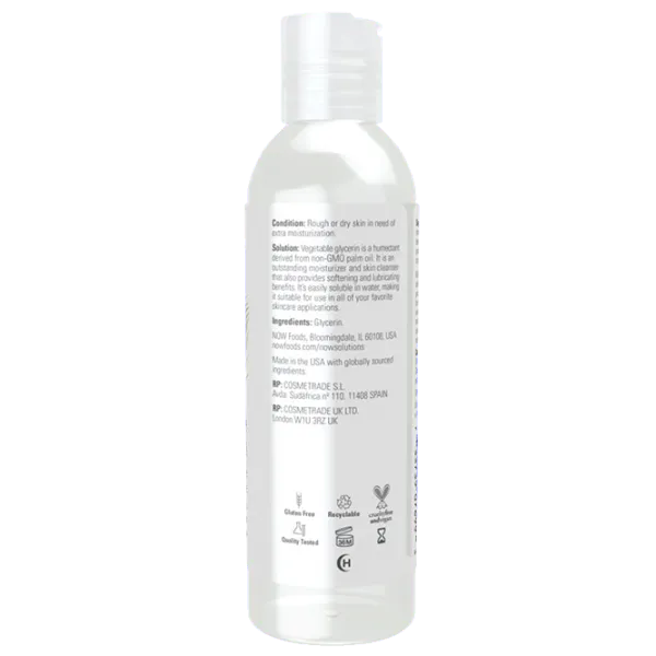 Vitamine și minerale Now Foods GLYCERIN VEGETABLE (733739076953)  photo 3
