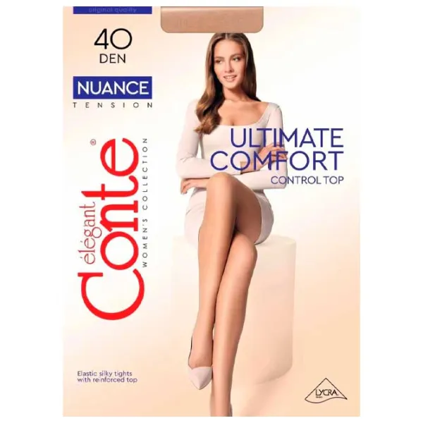 Colanți pentru femei Conte NUANCE_40 5 / Black photo 4