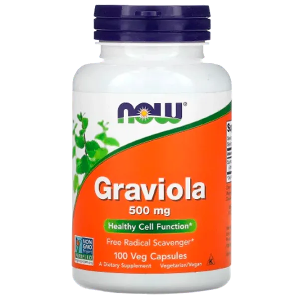 Витамины и минералы Now Foods GRAVIOLA (733739047038) 100 капсул photo 1 Витамины и минералы Now Foods GRAVIOLA (733739047038) 100 капсул photo 1