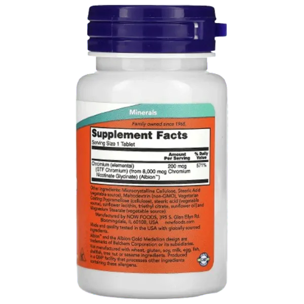 Vitamine și minerale Now Foods GTF CHROMIUM (733739014306) 100 photo 2 Vitamine și minerale Now Foods GTF CHROMIUM (733739014306) 100 photo 2