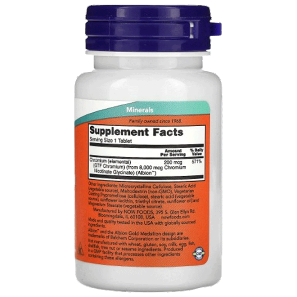 Vitamine și minerale Now Foods GTF CHROMIUM (733739014306) 100 photo 2 Vitamine și minerale Now Foods GTF CHROMIUM (733739014306) 100 photo 2
