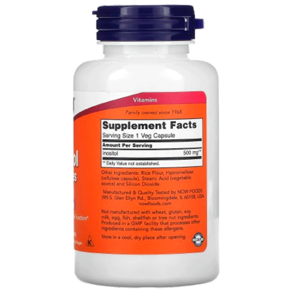 Vitamine și minerale Now Foods INOSITOL (733739004758) 100 capsule photo 2 Vitamine și minerale Now Foods INOSITOL (733739004758) 100 capsule photo 2