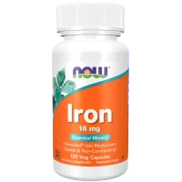 Vitamine și minerale Now Foods Iron (733739014436) 120