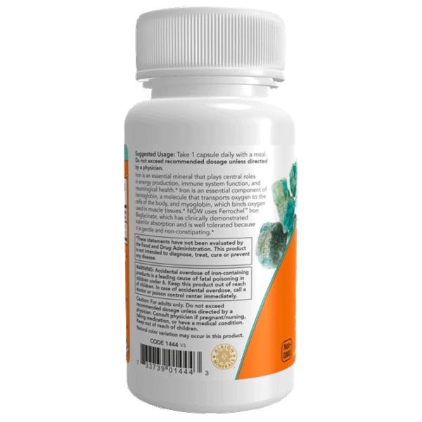 Vitamine și minerale Now Foods Iron (733739014443) 90 capsule photo 3 Vitamine și minerale Now Foods Iron (733739014443) 90 capsule photo 3