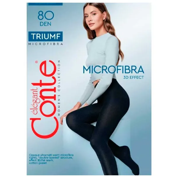 Colanți pentru femei Conte TRIUMF_80 2 / Black photo 4