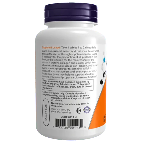 Vitamine și minerale Now Foods L-Lysine (733739001139) 100 photo 3 Vitamine și minerale Now Foods L-Lysine (733739001139) 100 photo 3