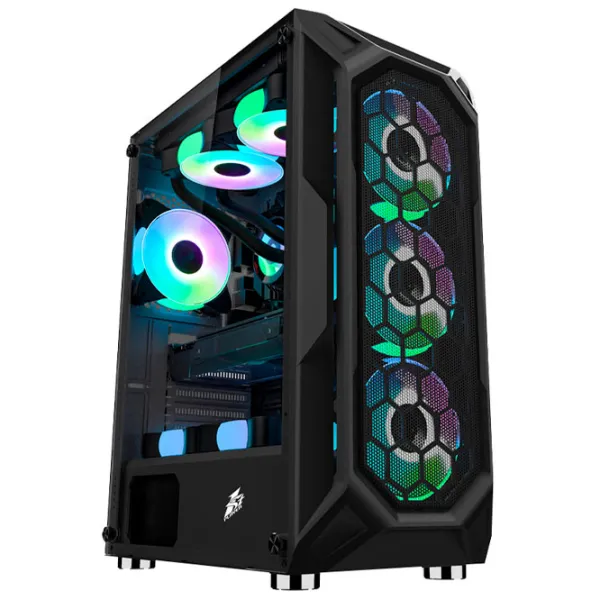 Carcasă 1STPLAYER X6 Mid Tower / Black photo 2