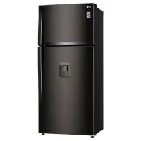 Frigider LG GTF744BLPZD cu congelator sus 509 / 180 cm / Black photo 2