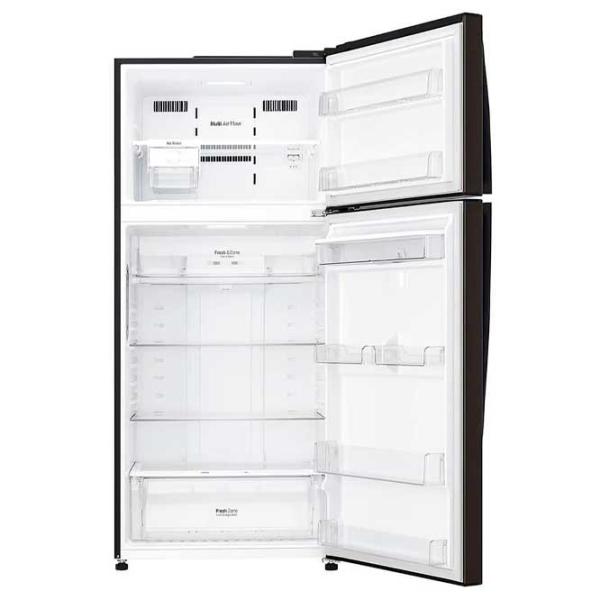 Frigider LG GTF744BLPZD cu congelator sus 509 / 180 cm / Black photo 4