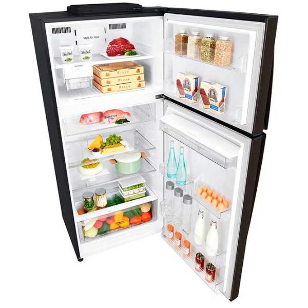 Frigider LG GTF744BLPZD cu congelator sus 509 / 180 cm / Black photo 5
