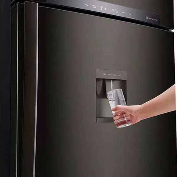 Frigider LG GTF744BLPZD cu congelator sus 509 / 180 cm / Black photo 9