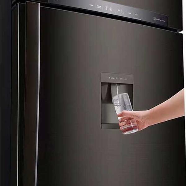 Frigider LG GTF744BLPZD cu congelator sus 509 / 180 cm / Black photo 9