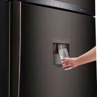 Frigider LG GTF744BLPZD cu congelator sus 509 / 180 cm / Black photo 9