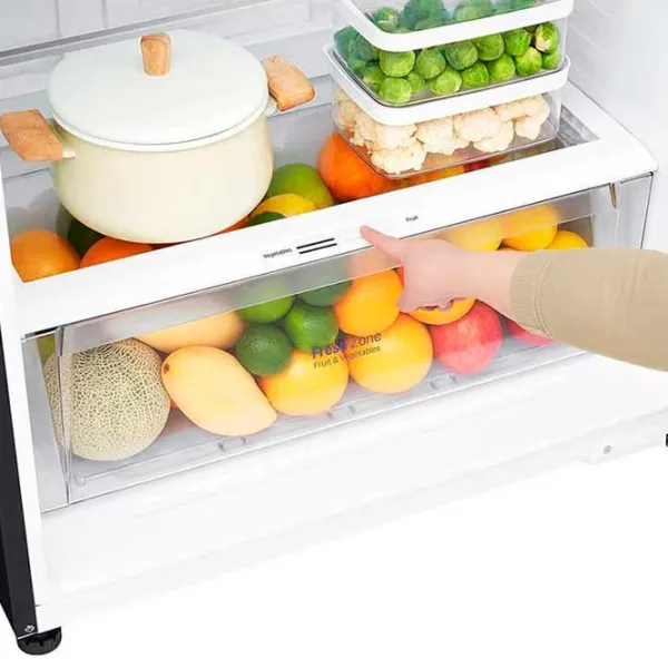 Frigider LG GTF744BLPZD cu congelator sus 509 / 180 cm / Black photo 11