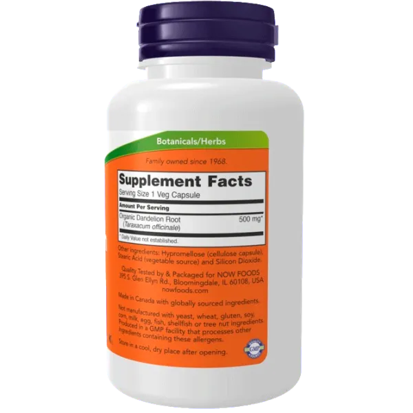 Vitamine și minerale Now Foods DANDELION (733739046451) 100 capsule photo 2 Vitamine și minerale Now Foods DANDELION (733739046451) 100 capsule photo 2
