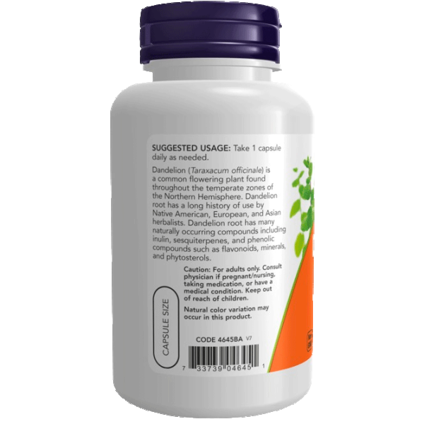 Vitamine și minerale Now Foods DANDELION (733739046451) 100 capsule photo 3 Vitamine și minerale Now Foods DANDELION (733739046451) 100 capsule photo 3