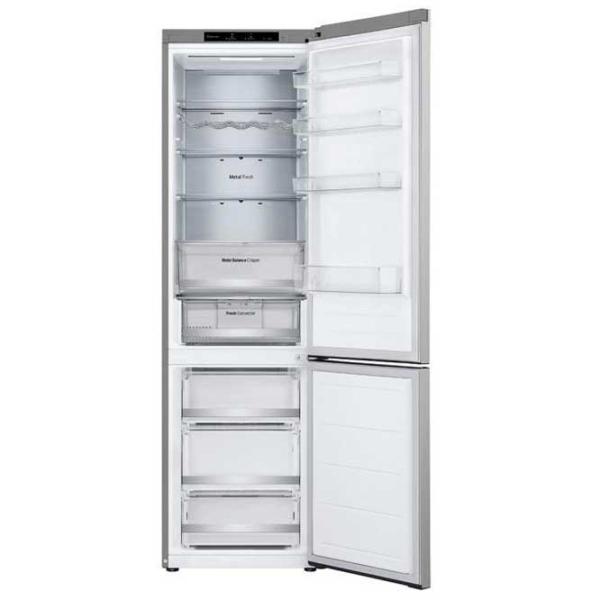 Frigider LG GBV5240CPY cu congelator jos 387 l / 203 cm / Inox photo 3